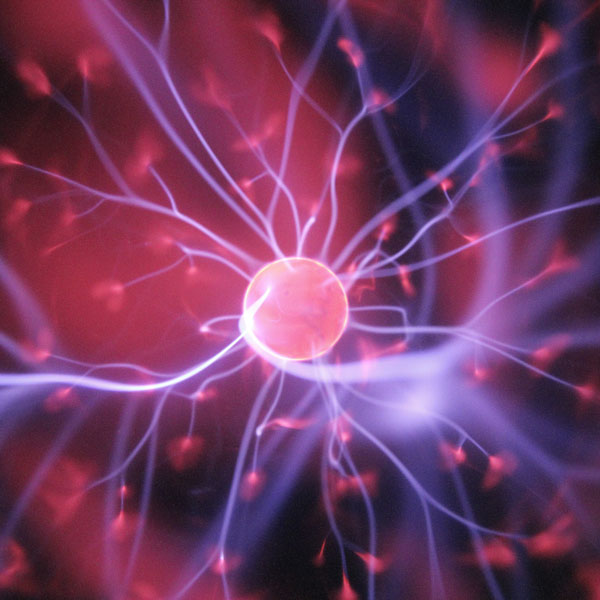 raw electricity tendrils coming from a sphere